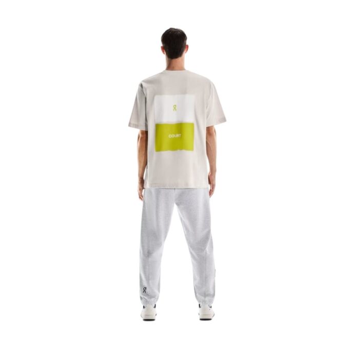 Club T-Shirt med Grafiskt Tennis-tryck ”Grå”