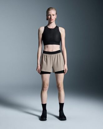 Dam 3″ Performance 2/1 Shorts Cinder | Svart