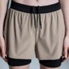 Dam 3″ Performance 2/1 Shorts Cinder | Svart