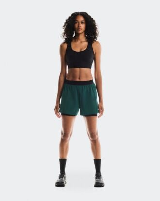 Dam 3″ Performance 2/1 Shorts Spirulina | Svart